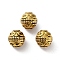 Tibetan Style Alloy Beads, Cadmium Free & Lead Free, Barrel, Antique Golden, 7.5x8mm, Hole: 1.6mm, about 684pcs/1000g
