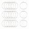 Brass Linking Rings, Lead Free & Nickel Free, Ring, Silver Color Plated, 20x1mm, about 1000pcs/bag