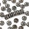 Brass Grade A Crystal Rhinestone Spacer Beads, Cadmium Free & Lead Free, Waves Edge, Rondelle, Gunmetal, 8x3.5mm, Hole: 1mm
