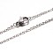 Non-Tarnish 304 Stainless Steel Cable Chain Necklaces, with Lobster Claw Clasp, Stainless Steel Color, 17.7 inch(45cm), Jump Ring: 4x0.5mm
