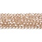 Transparent Electroplate Glass Beads Strands, Pearl Luster Plated, Faceted, Bicone, Dark Goldenrod, 6x6mm, Hole: 1mm, about 45~47pcs/strand, 9.65~9.84 inch(24.5~25cm)