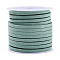 Faux Suede Cord, Faux Suede Lace, Cadet Blue, 3x1.5mm, about 5.46 yards(5m)/roll, 25rolls/bag