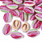 Printed Natural Cowrie Shell Beads, No Hole/Undrilled, Rainbow Style, Colorful, 18~21x12~15x7mm