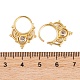 Серьги из латуни с фианитом EJEW-S219-11G-3