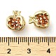 Латунные микро проложить кубического циркония подвески KK-H455-16G-3