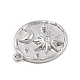 Латунные микро проложить кубического циркония подвески KK-D283-32P-02-2