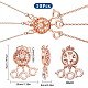 3-прядная латунная застежка с 6 отверстиями FIND-SC0003-31RG-2