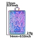 Подвески из сплава цвета радуги TARO-PW0001-05E-1