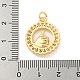 Латунные микропаве прозрачные подвески с фианитом KK-U007-01G-05-3