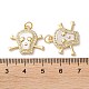 Латунные микро проложить кубического циркония подвески KK-B083-05G-3