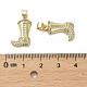 Латунные микро проложить кубического циркония подвески KK-D384-04G-3