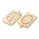 Латунные микро проложить кубического циркония подвески KK-C079-04G-2