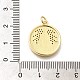 Латунные микропаве прозрачные подвески с фианитом KK-L225-041G-3