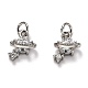 Латунные микро проложить кубического циркония подвески ZIRC-H119-10P-1