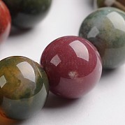 Круглые натуральные индийские агат драгоценный камень шарик нити G-J333-07-12mm