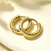 Серьги-кольца из нержавеющей стали 304 для женщин EJEW-M068-11A-G