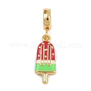 Латунные красные эмалевые европейские подвески-шармы KK-N271-38G