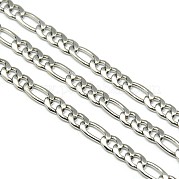 Цепи Figaro из нержавеющей стали STAS-M032-45P-1mm