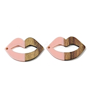 Подвески из смолы и ореха WOOD-I013-04A