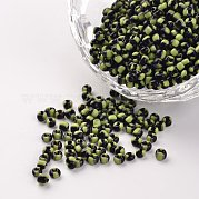 8/0 непрозрачные цвета просачиваться стеклянные бусины SEED-M007-04