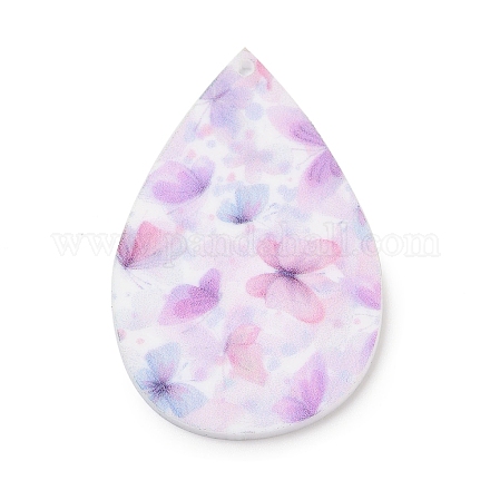 Печатные подвески из непрозрачного акрила FIND-K017-16F-1