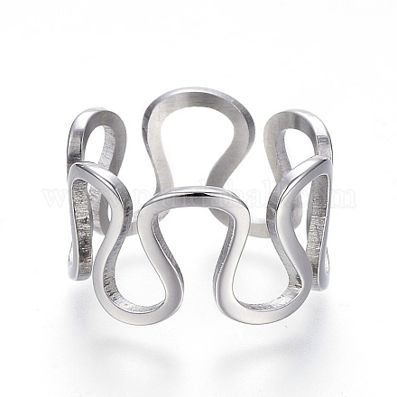 Кольца из нержавеющей стали марки 304 RJEW-G081-29P-1