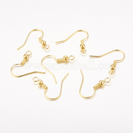 Латунные крючки для сережек KK-S075-G-1