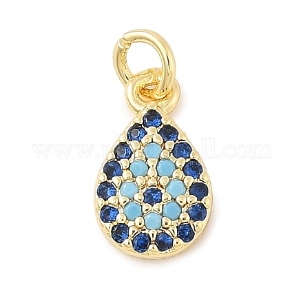 Латунные микро проложить кубического циркония подвески KK-U056-09G-1