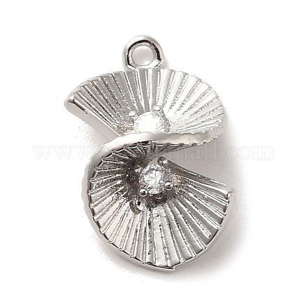 Латунные микропаве прозрачные подвески с фианитом KK-M274-03P-1