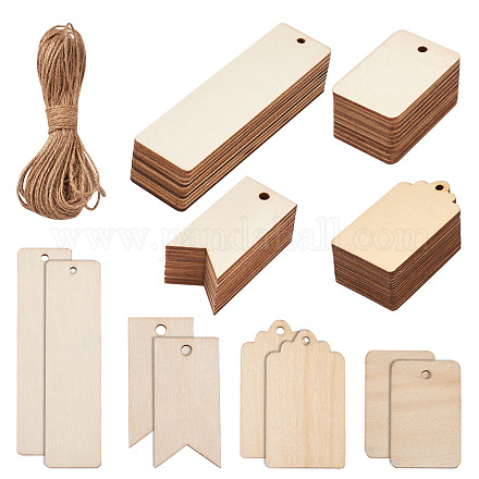 Незаконченные деревянные большие подвески WOOD-TA0002-27-1