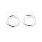 Brass Jump Rings, Open Jump Rings, Long-Lasting Plated, Cadmium Free & Lead Free, Round Ring, Silver, 3x0.5mm, 24 Gauge, Inner Diameter: 2mm