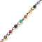 Handmade Natural Agate Beaded Chains, Unwelded, with Brass Needle, Antique Bronze, 4~4.5mm, 39.37 inch, 1m/strand