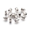 Tibetan Style Alloy Cord Ends, End Caps, Lead Free &Nickel Free, Antique Silver, 10x6mm, Hole: 2mm, about 4mm Inner Diameter