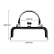 Alloy Kiss Lock Purse Frame Handle, for Coin Purse Making, Gunmetal, 180x145mm