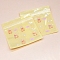 Cartoon Square Plastic Yin-yang Zip Lock Bags, Resealable Packaging Bags, Self Seal Bag, Lemon Chiffon, 13.5x13.5cm
