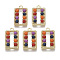 Alloy Pendants, with ABS Plastic Imitation Pearl, Rectangle, Mixed Color, Light Gold, 22x12.5x4mm, Hole: 1.8mm