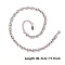 Unisex 304 Stainless Steel Cable Chains Necklaces, Stainless Steel Color, 15.75 inch(40cm).