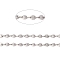 Non-Tarnish 304 Stainless Steel Coffee Bean Chain, Unwelded, Stainless Steel Color, Link: 17x13x3mm, 9.5x5x2mm