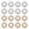 Alloy Pendants, Flat Round, Cadmium Free & Lead Free, Mixed Color, 27x24x1.5mm, Hole: 1.6mm, 20pcs/box