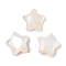 Natural White Shell Beads, Star, 8x8x4mm, Hole: 0.8mm