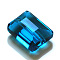 Imitation Austrian Crystal Beads, Grade AAA, K9 Glass, Faceted, Rectangle, Dodger Blue, 10x12x5.5mm, Hole: 0.9~1mm