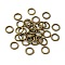 Alloy Closed Jump Rings, Round Ring, Antique Bronze, 6x1mm, 18 Gauge, Inner Diameter: 3.8mm