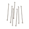 Non-Tarnish 304 Stainless Steel Connector Charms, Bar Links, Stainless Steel Color, 35x2x1mm, Hole: 1mm