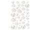 Ocean Theme Vase Fillers, including Natural Shell, Plastic Imitation Pearl Undrilled/No Hole Beads, White, Beads: 10~30mm, 120pcs, Shell: 17~22x21~28x7~10mm, 16pcs