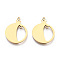 201 Stainless Steel Connector Charms, Pomegranate, Real 18K Gold Plated, 23x18x1mm, Hole: 1.4mm