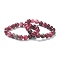 Dyed Natural Jade Beaded Stretch Bracelets, Imitation Tourmaline, Round, Beads: 10~10.5mm, Inner Diameter: 2 inch(5.15cm)