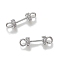 Brass Micro Pave Clear Cubic Zirconia Connector Charms, Flat Round Links, Long-Lasting Plated, Platinum, 18x5mm, Hole: 2mm