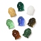 Glass Pendants, Figure of Buddha, Mixed Color, 29.5x21x14mm, Hole: 1mm