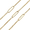 Ion Plating(IP) Handmade 304 Stainless Steel Oval Link Chains, Soldered, with Spool, Golden, 20x5x1mm, about 16.40 Feet(5m)/Roll