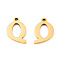 201 Stainless Steel Charms, Alphabet, Letter.Q, 9x7x1mm, Hole: 1mm